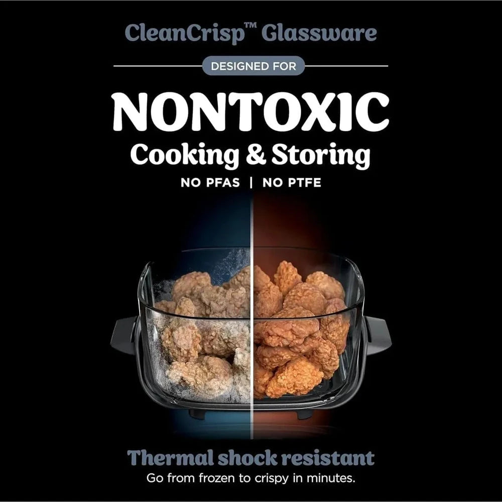 Portable Glass Air Fryer Cooking System