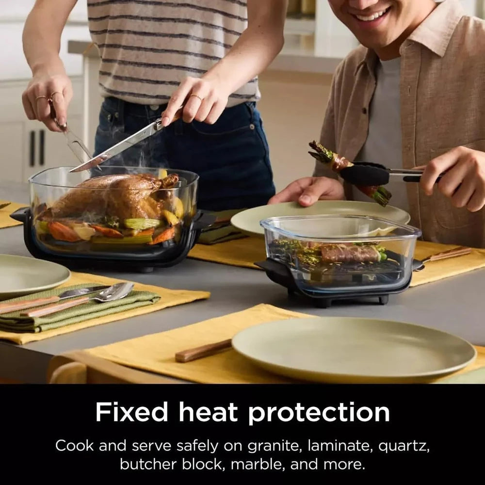 Portable Glass Air Fryer Cooking System
