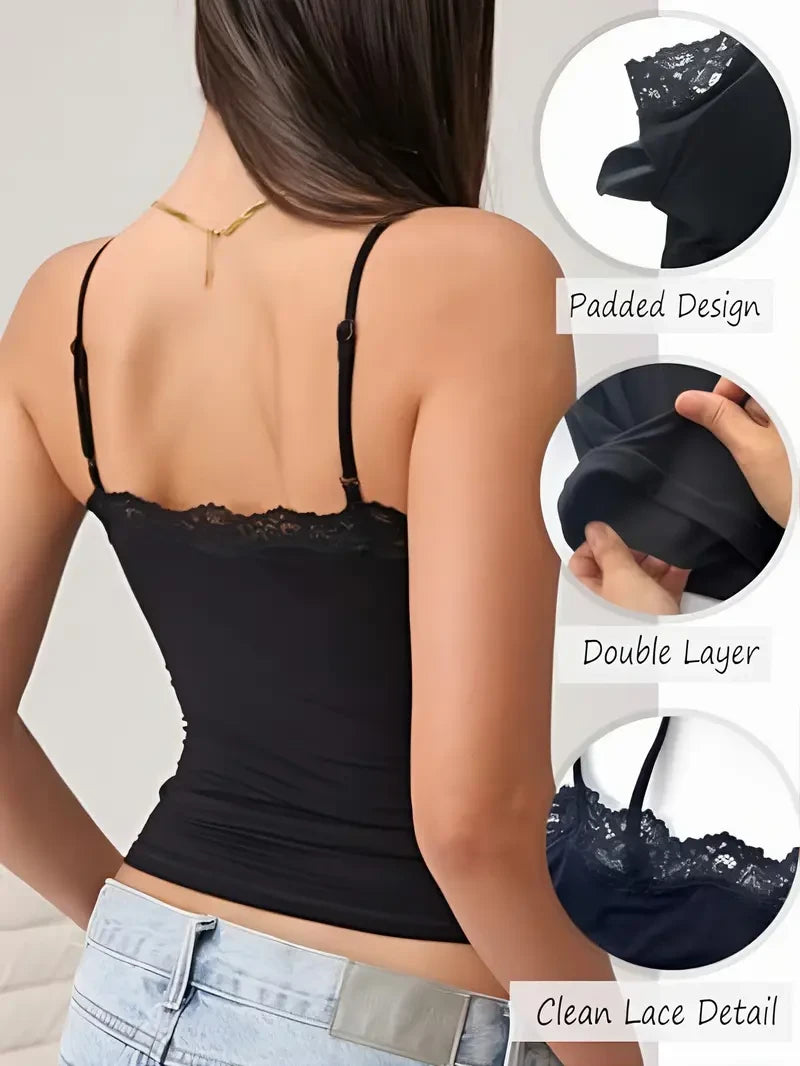 Padded Lace Cami Top