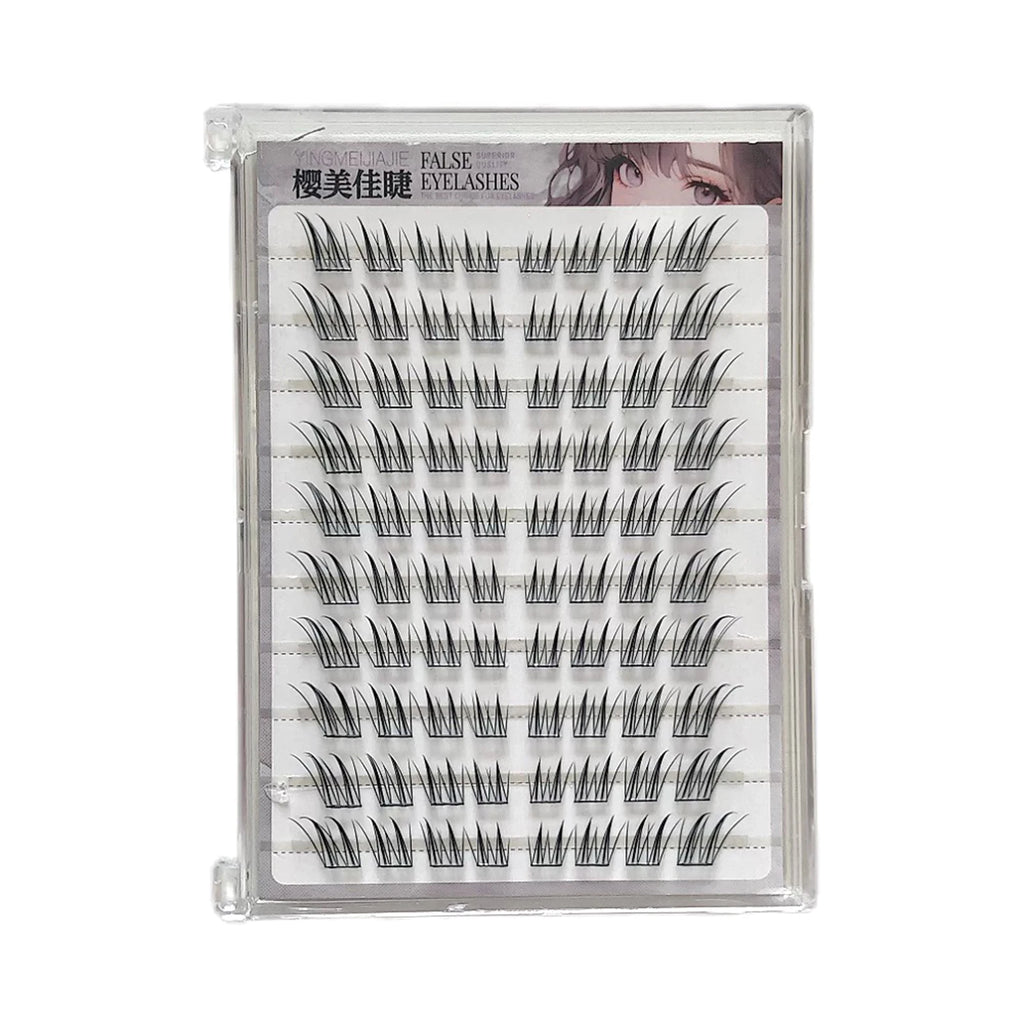 60/100pcs 3D Eyelash Extensions Curling Up Volume False Eyelashes DIY Cosplay Makeup for Women and Girls Cosmetic Supplies