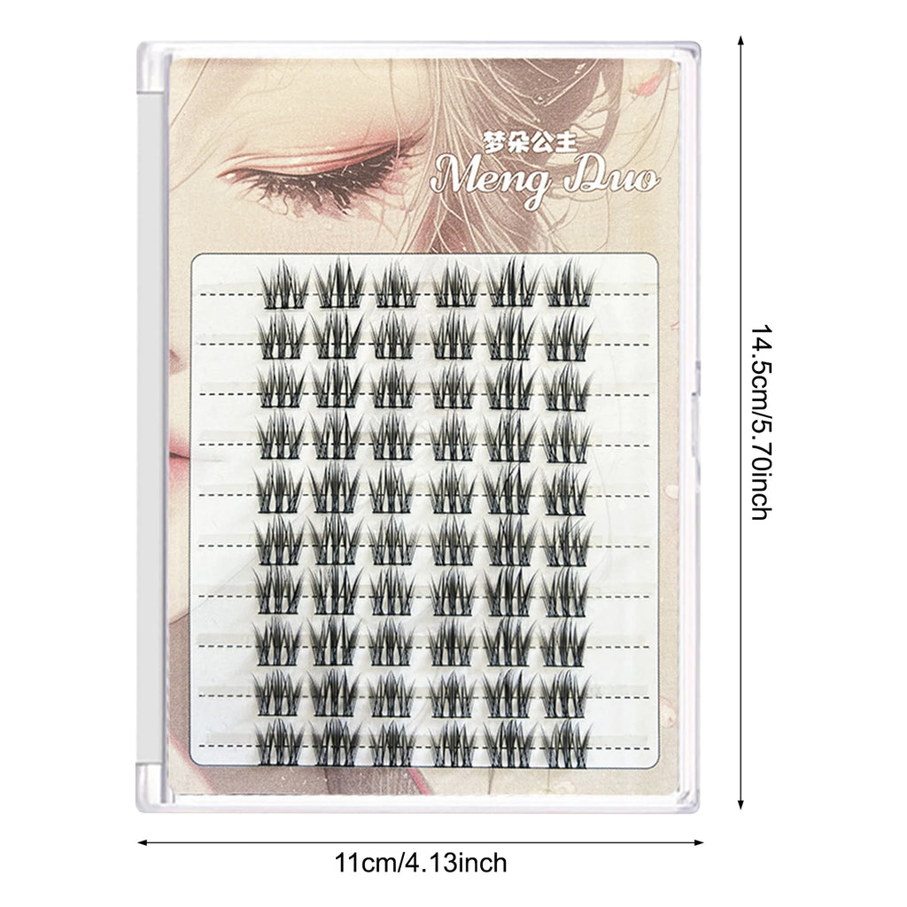 60/100pcs 3D Eyelash Extensions Curling Up Volume False Eyelashes DIY Cosplay Makeup for Women and Girls Cosmetic Supplies