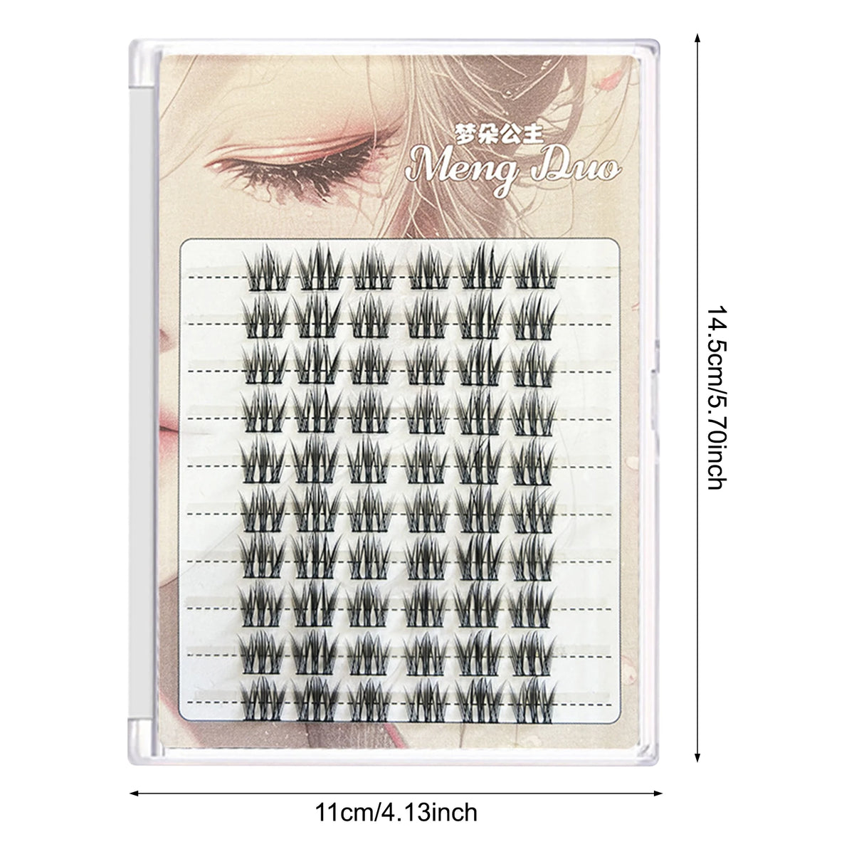 60/100pcs 3D Eyelash Extensions Curling Up Volume False Eyelashes DIY Cosplay Makeup for Women and Girls Cosmetic Supplies