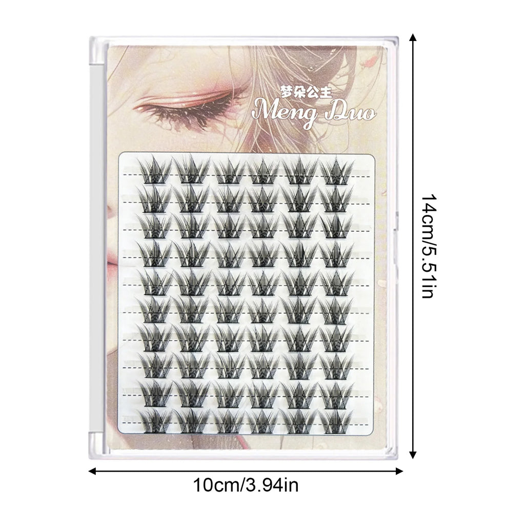 60/100pcs 3D Eyelash Extensions Curling Up Volume False Eyelashes DIY Cosplay Makeup for Women and Girls Cosmetic Supplies
