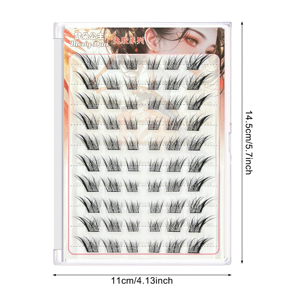 60/100pcs 3D Eyelash Extensions Curling Up Volume False Eyelashes DIY Cosplay Makeup for Women and Girls Cosmetic Supplies