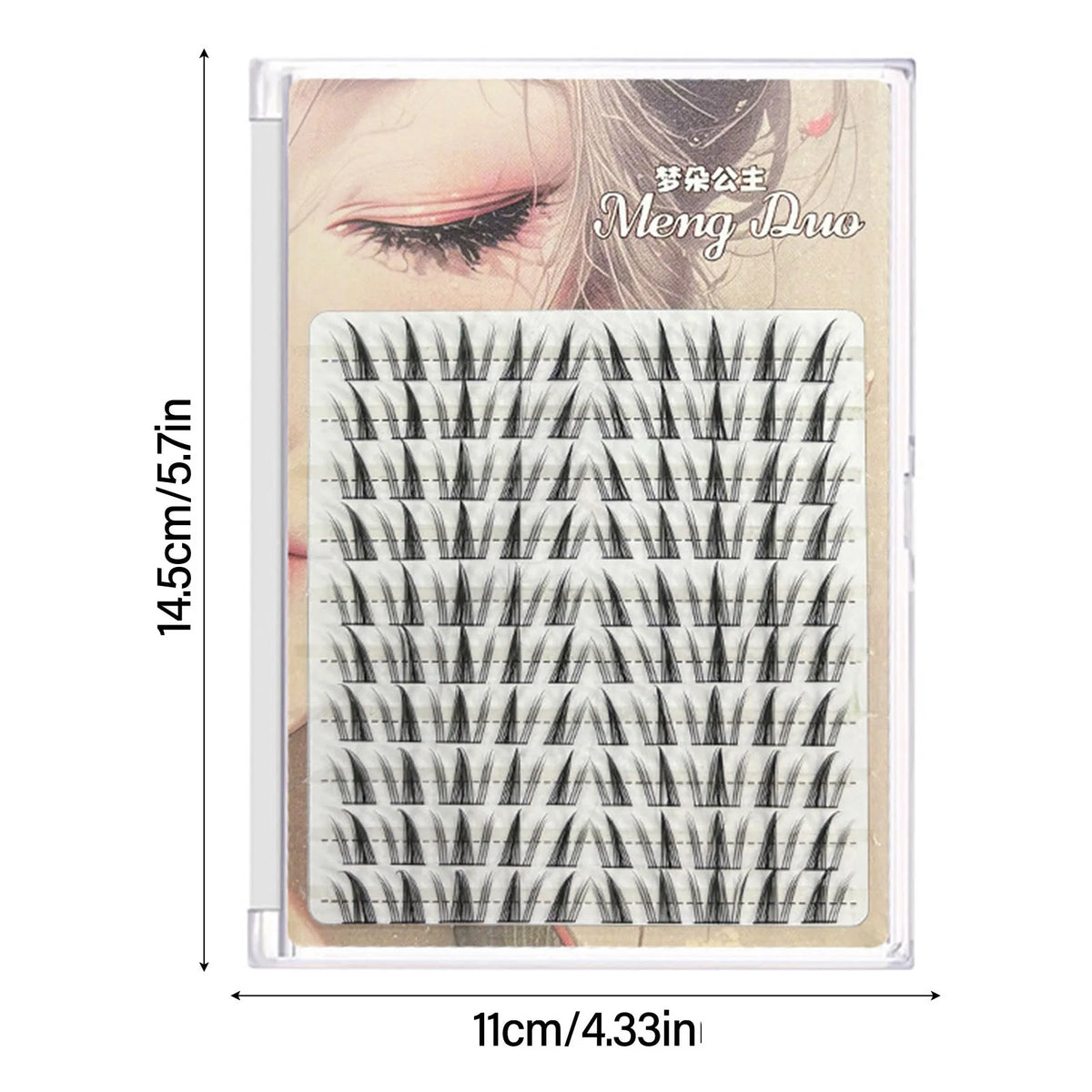60/100pcs 3D Eyelash Extensions Curling Up Volume False Eyelashes DIY Cosplay Makeup for Women and Girls Cosmetic Supplies
